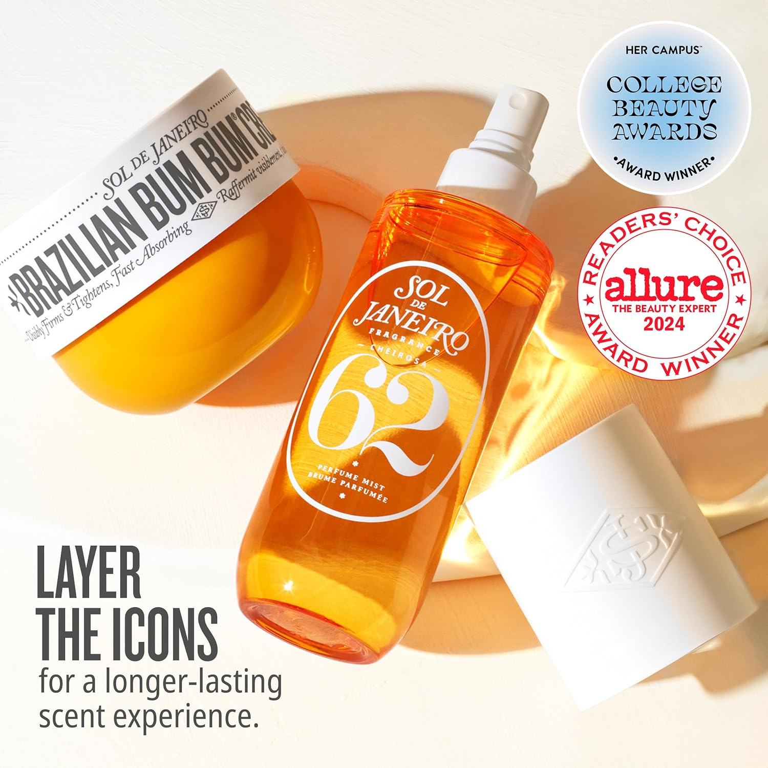 Brazilian Crush Cheirosa 62- Pistacho and Salted Caramel by Sol De Janeiro for Unisex - 3 Ozbody Mist image number 1