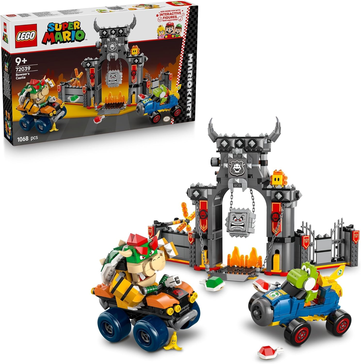 LEGO&reg; Super Mario&trade;: Mario Kart&trade; &ndash; Bowser&rsquo;S Castle 72039 Toy for Boys, Girls and Any Fans, Vehicle Racing Set, 4 Figures Including Yoshi and a Lava Bubble, Nintendo&reg; Character Toy for Gamers image number 4