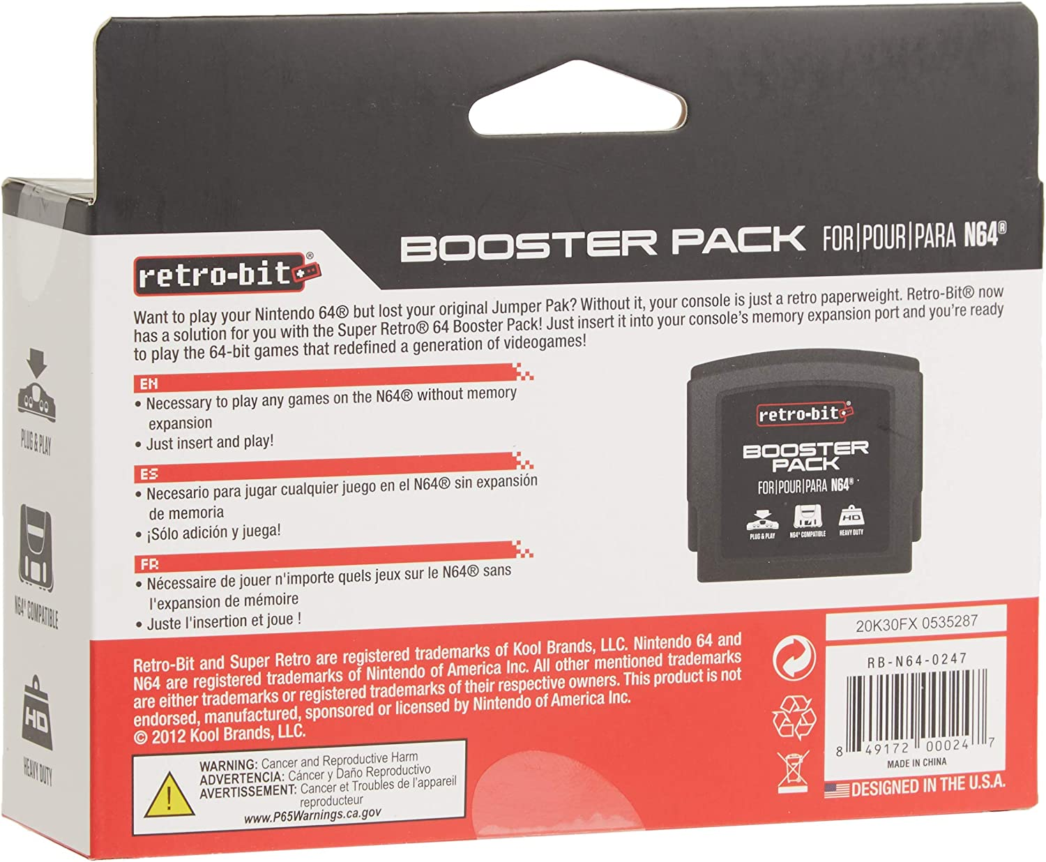 Retro-Bit N64 Jumper Pak/Booster Pack