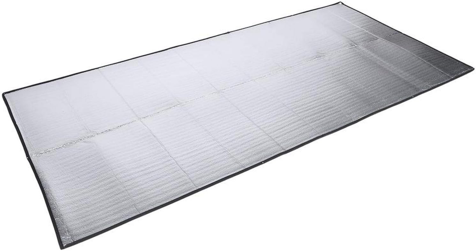 Outdoor Mattress, Light Foldable Sleeping Mattress Aluminum Foil and Eva for Outdoor Adventure for Tourism for Camping for Summer Camp(1 * 2M) image number 2