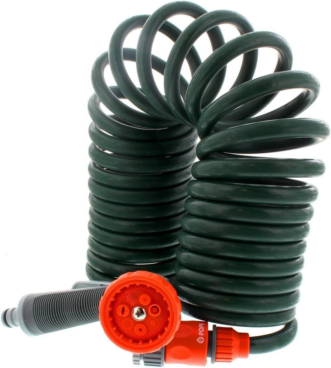 Garden Spiral Hose Coil 7.5M with Hand Spray 7 Pattern Nozzle Pope image number 6