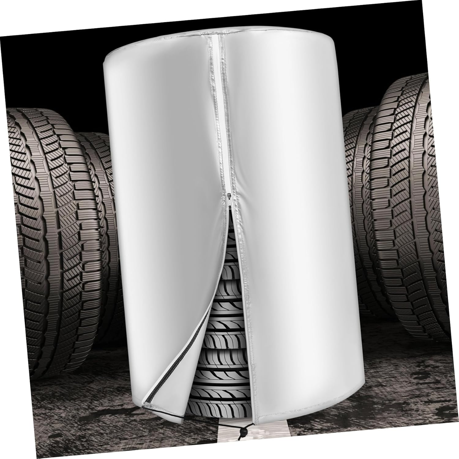 BELLIFFY Rv Tire Covers for Storage Oxford Wheel Cover Lightweight Tire Storage Bag Sealed Design for Easy Use Protection for Trailers Campers Suvs and Trucks image number 6