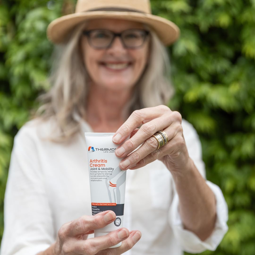 Thermoskin Arthritis Cream 100 G &ndash; Natural Arthritis Pain Relief Cream - Helps Reduce Joint Pain, Stiffness & Swelling, Supports Mobility & Flexibility, Easy-Absorbing Topical Cream. Natural Active Ingredients for Mild Osteoarthritis & Joint Inflammation. image number 4