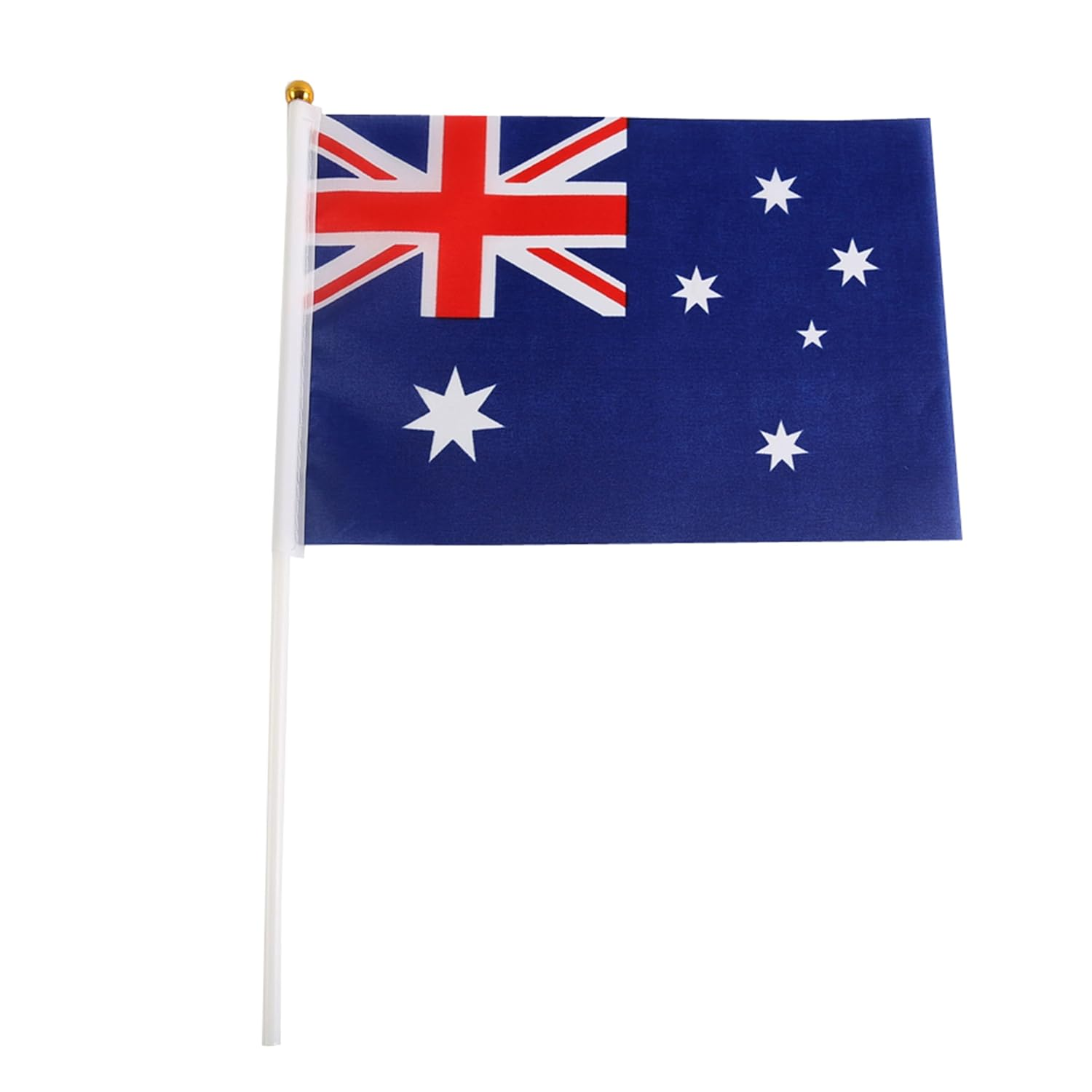 Bay Breeze 20Pcs Aussie Mini Flag, Pack of 20 Australian National Flags, 14Cm X 21Cm (20Pcs), Green and Gold, Perfect for Patriotic Celebrations, National Holidays, Sports Events image number 5