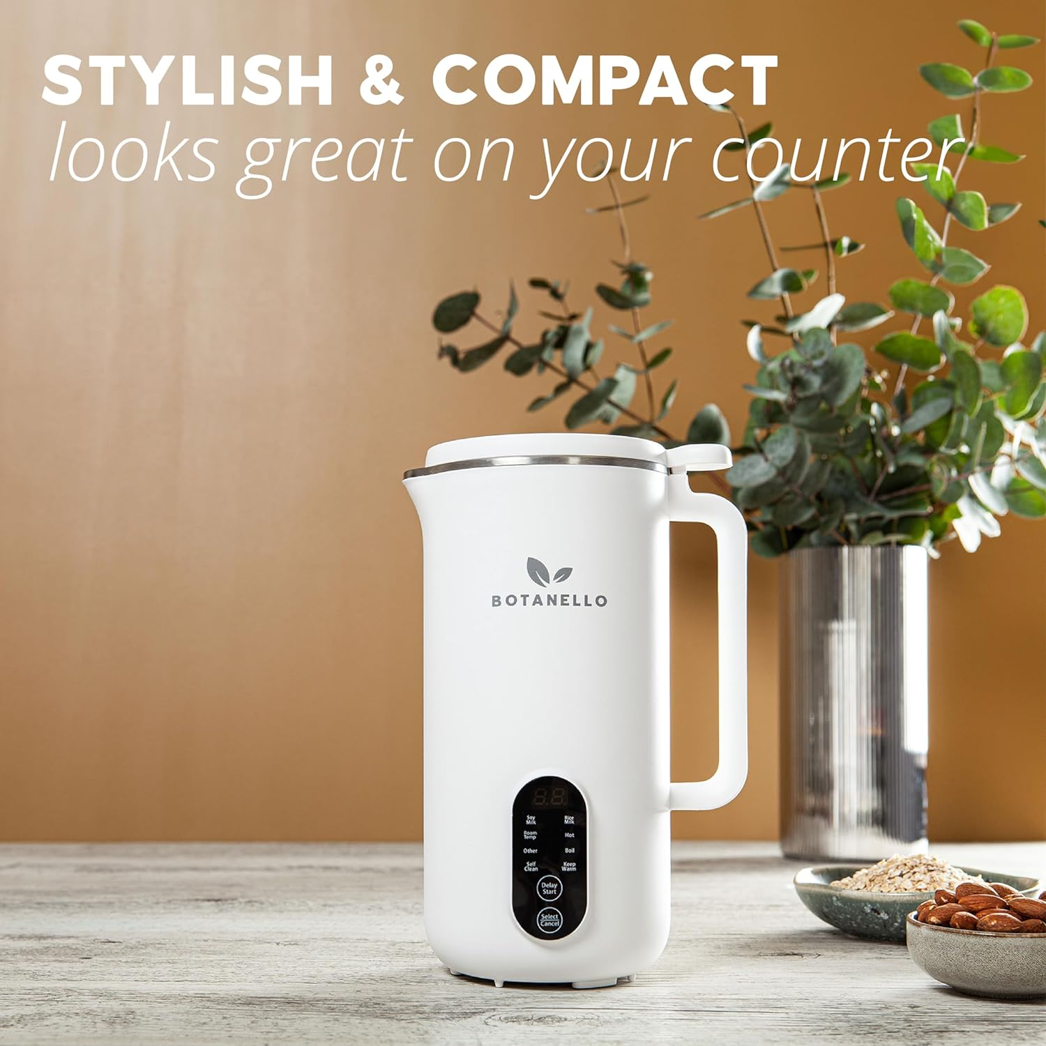 Plant-Based Vegan Milk Maker Machine - Perfect for Nut, Oat, Soy, Rice, Almond Milk, 560Ml, White (Australian Model) image number 3