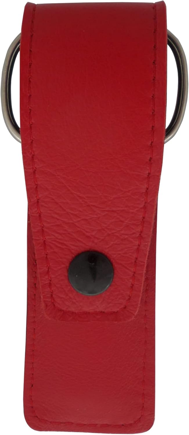 (Red) - 3-Piece Manicure Set with Nail Scissors, File and Tweezers in Red Genuine Leather Pouch - Tenartis 312 Made in Italy image number 3