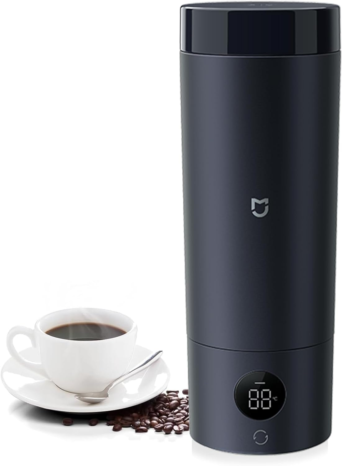 XIAOMI MIJIA Portable Electric Kettle, Small Hot Water Boiler with 6 Temperature Settings, 316 Stainless Steel, Fast Boiling Water with Auto Shut-Off and Boil Dry Protection, 220V (White)