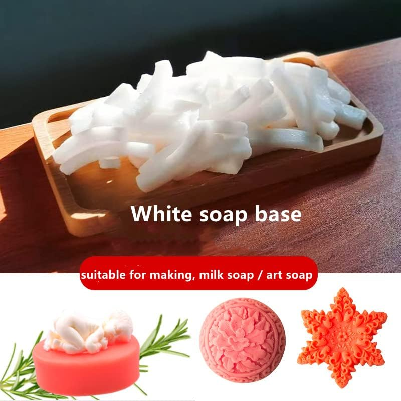 Leela Organic -"Goat Milk Soap Making Base" White Hand Making Soap Raw Material- Net 1KG image number 6
