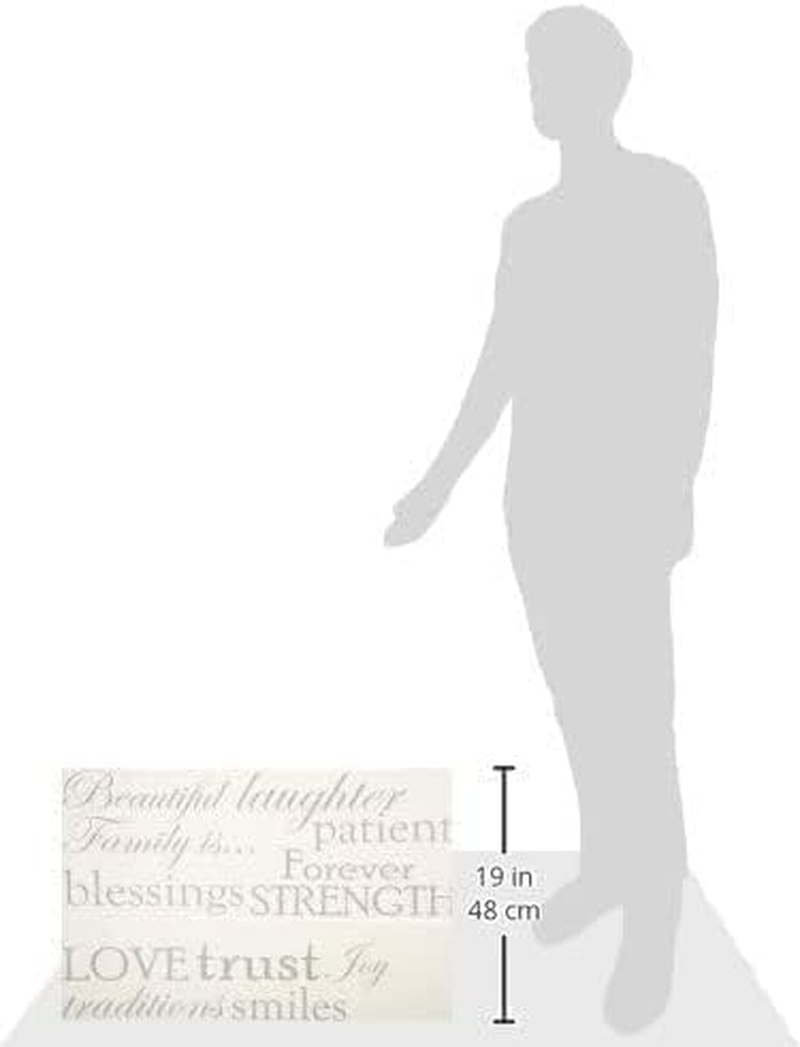 Set of 12 Family Quote Words Vinyl Wall Sticker Picture Frame Wall Family Room Art Decoration #1332 (Matte Black)