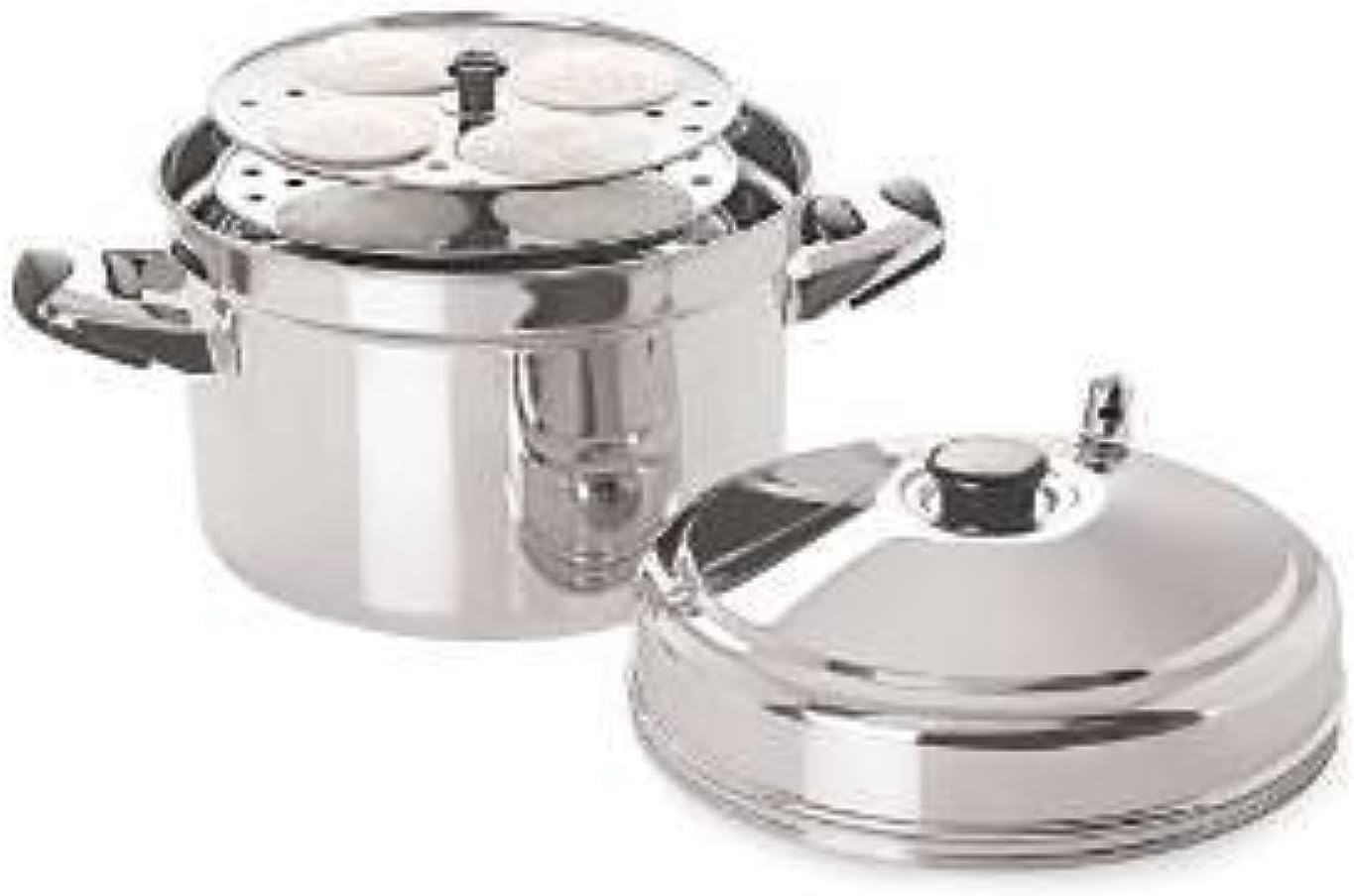 Tabakh IC-206 6-Rack Stainless Steel Idli Cooker with Strong Handles, Makes 24 Idlis image number 2