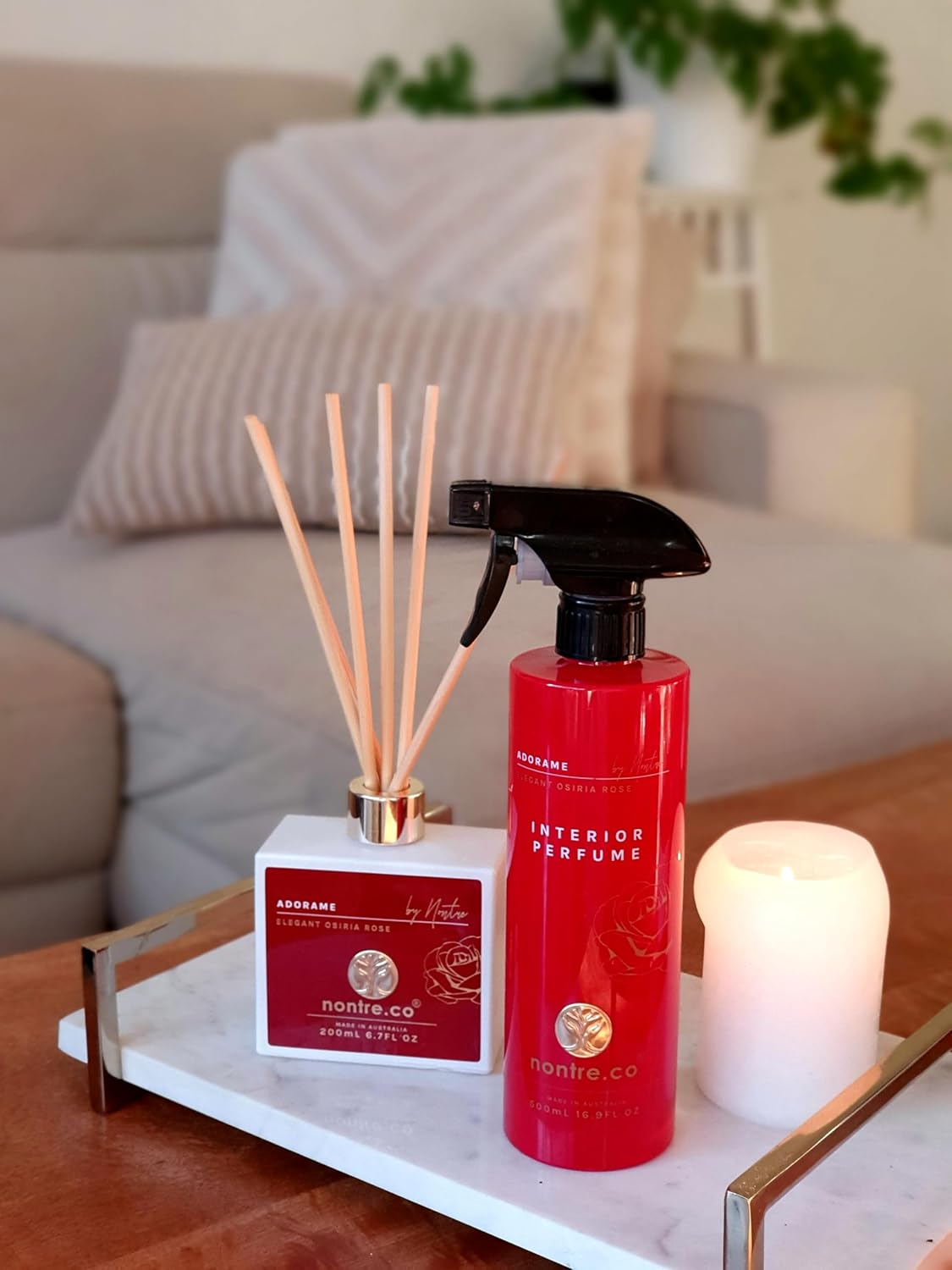 Nontre, Reed Diffuser, Adorame, 6 Bamboo Reeds, Delicate, Exotic Aroma with Extreme Scent Longevity, Aromatherapy Reed Diffuser, 200Ml image number 2