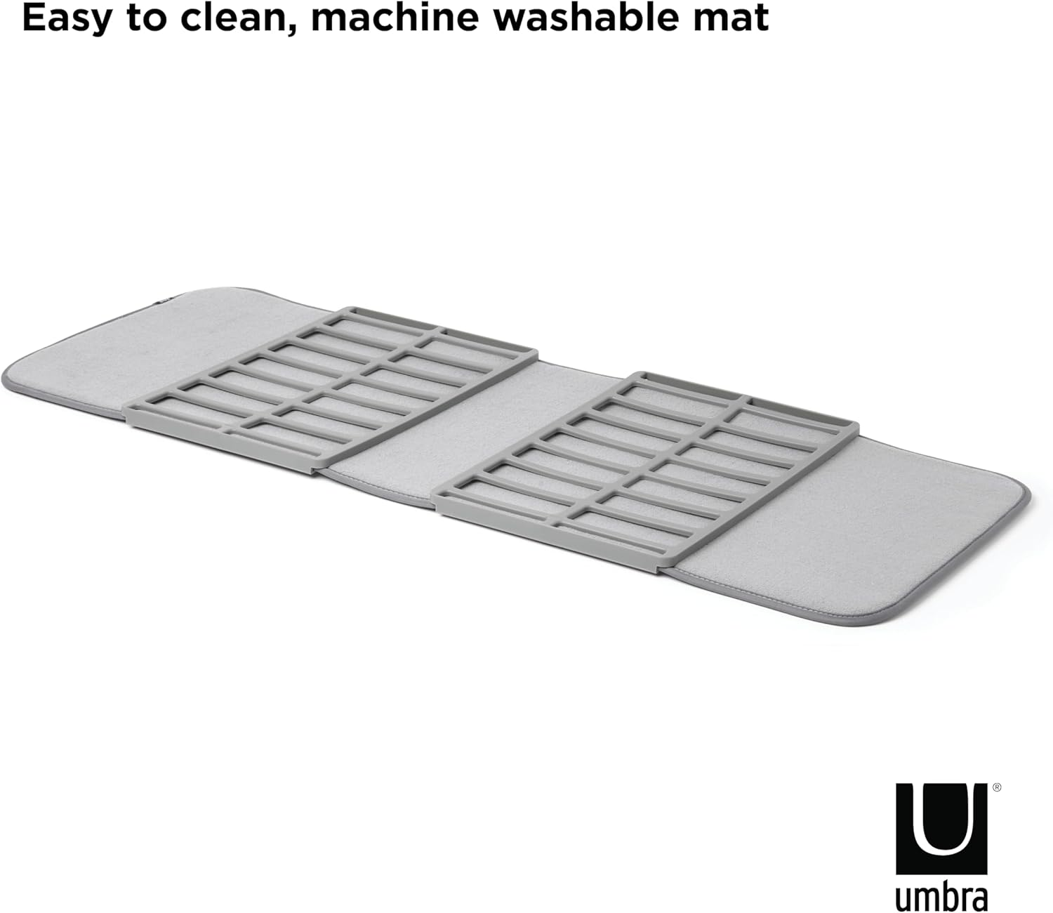 Umbra Shoedry, Machine-Washable Multipurpose Drying Mat and Boot Tray for Entryway, Charcoal Closet image number 3