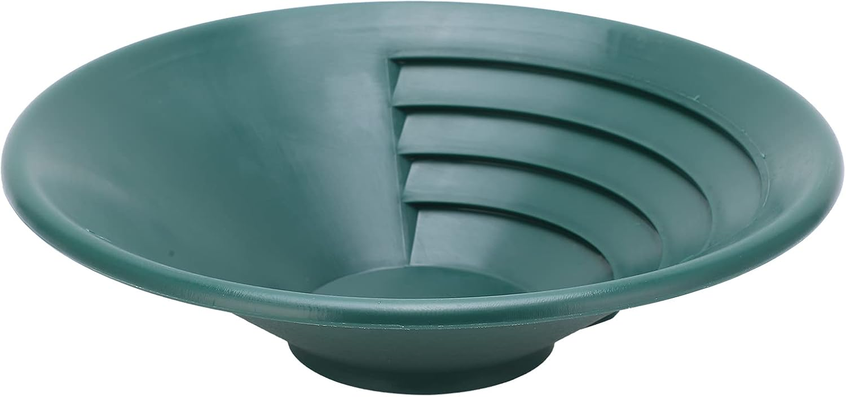 10.2" Gold Pan, Gold Panning Pan with Ridge Riffles, Professional Gold Pan for Gold Panning Paydirt, Gold Sifting Classifier, Washing Gold Sieve Tray, Outdoor Panning-Mining-Prospecting image number 5