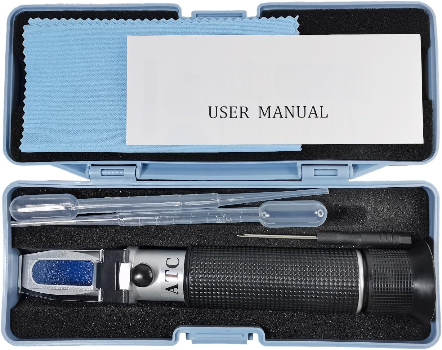 Salinity Refractometer for Seawater and Marine Fishkeeping Aquarium 0-100 PPT with Automatic Temperature Compensation, by Aqueous Lab image number 1