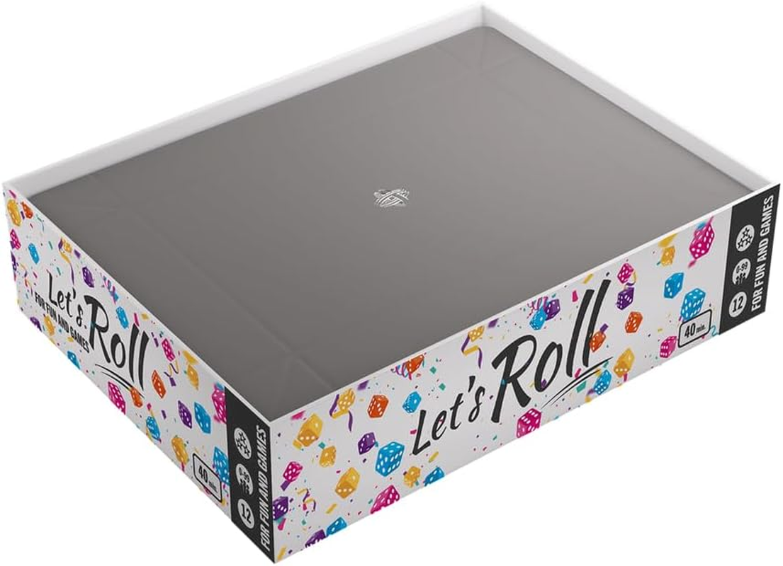 Gamegenic | Rectangular Shape Black/Gray Color Magnetic Dice Tray - Take Control of Your Roll! Compact and Versatile Dice Tray for Tabletop Games and Board Games image number 5