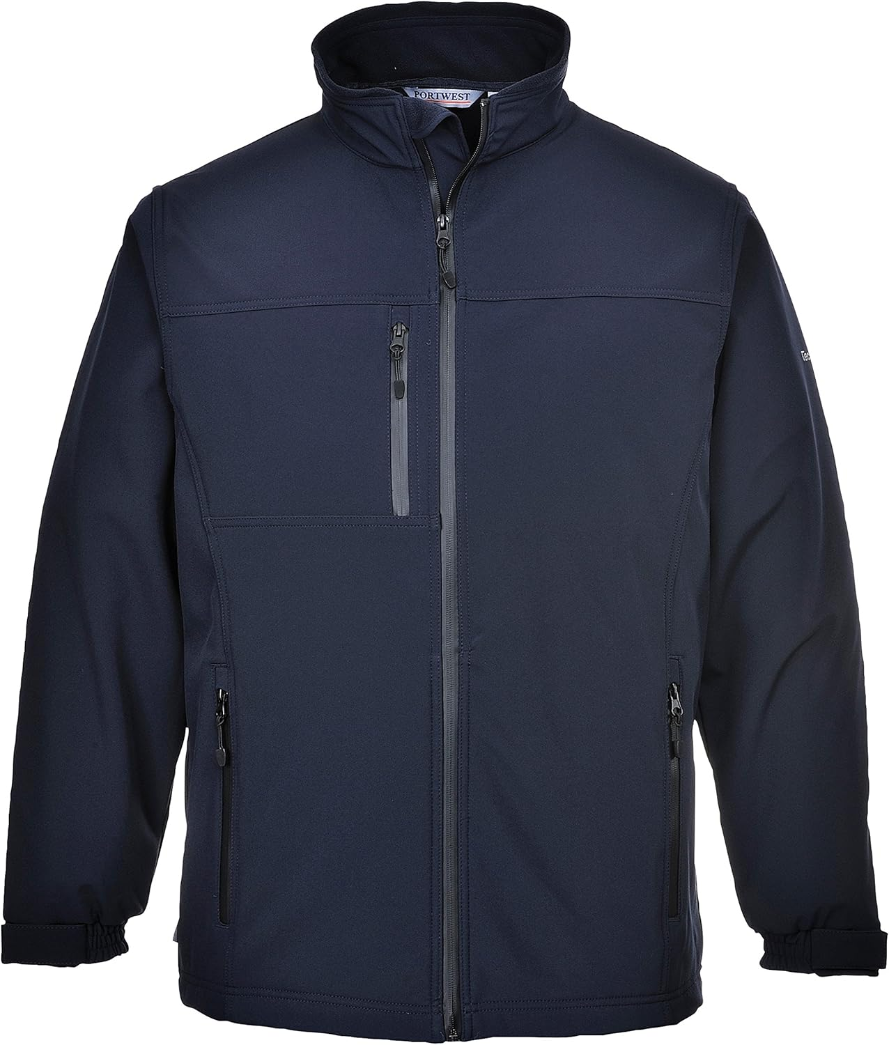 Portwest TK50 Water Resistant Windproof Softshell Jacket (3L) Black, 3X-Large image number 5
