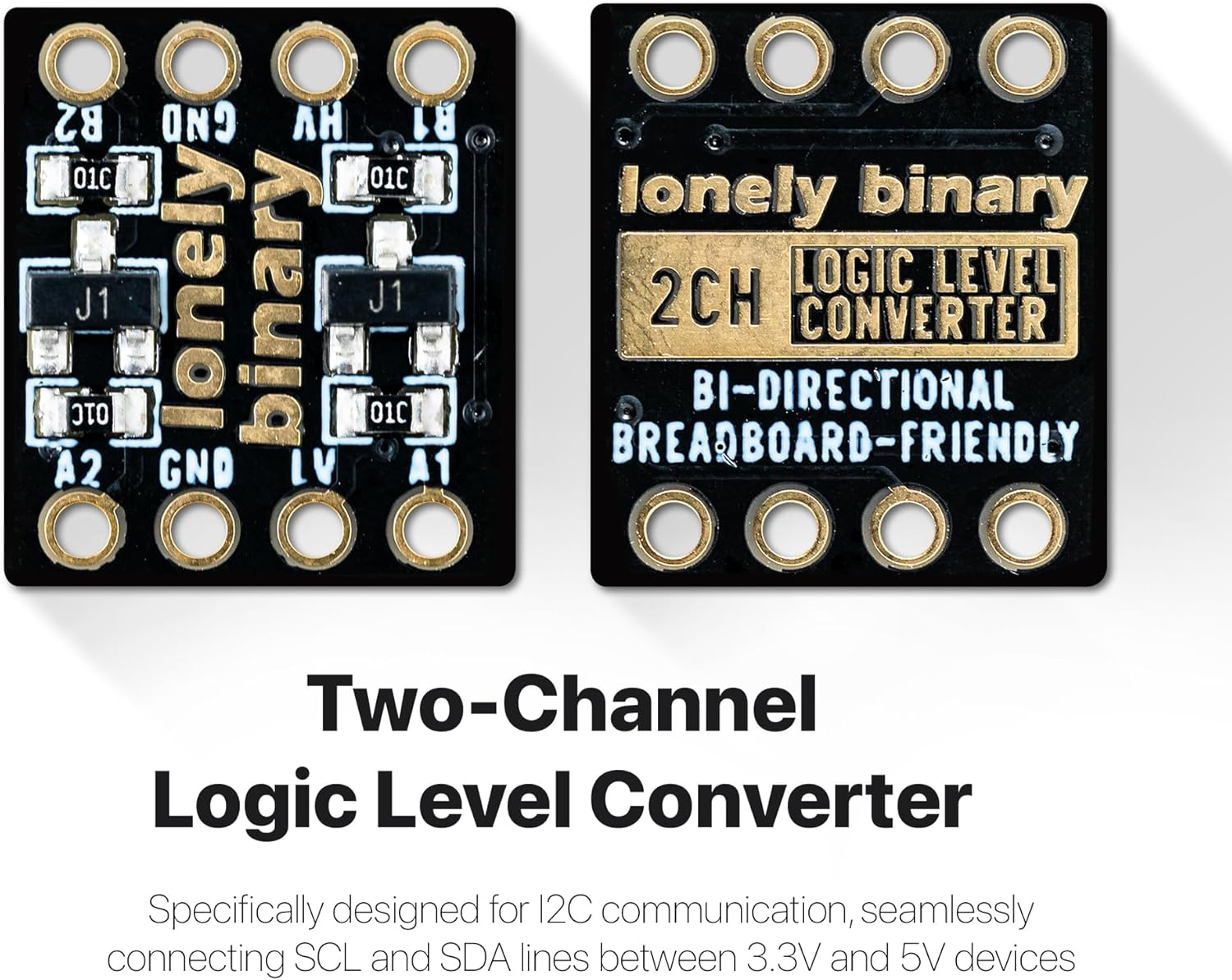 27Pcs Logic Level Converter Kit &ndash; Lead-Free Bi-Directional Voltage Shifters (2CH, 4CH, 6CH) Gold Edition image number 4