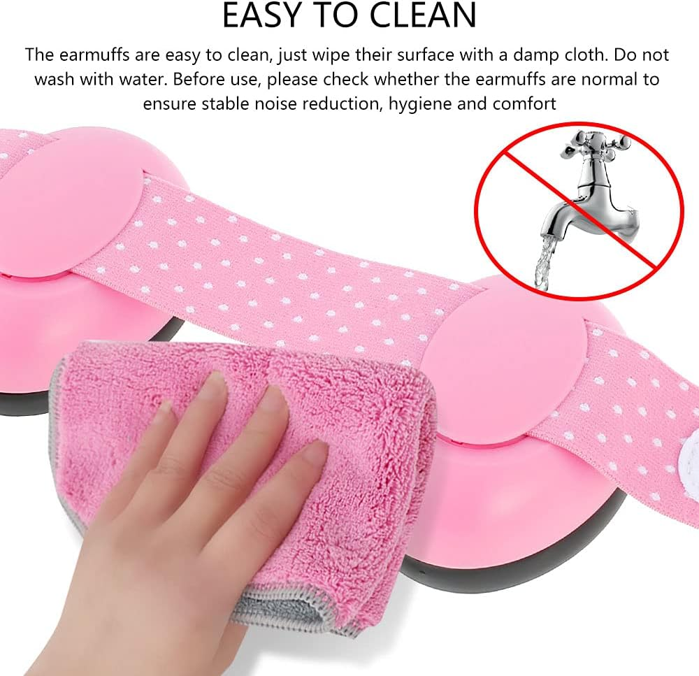 Muffy Baby Ear Muffs Baby Ear Protection Noise Cancelling Headphones Elastic Adjustable Baby Earmuffs for Toddlers - Blue image number 4