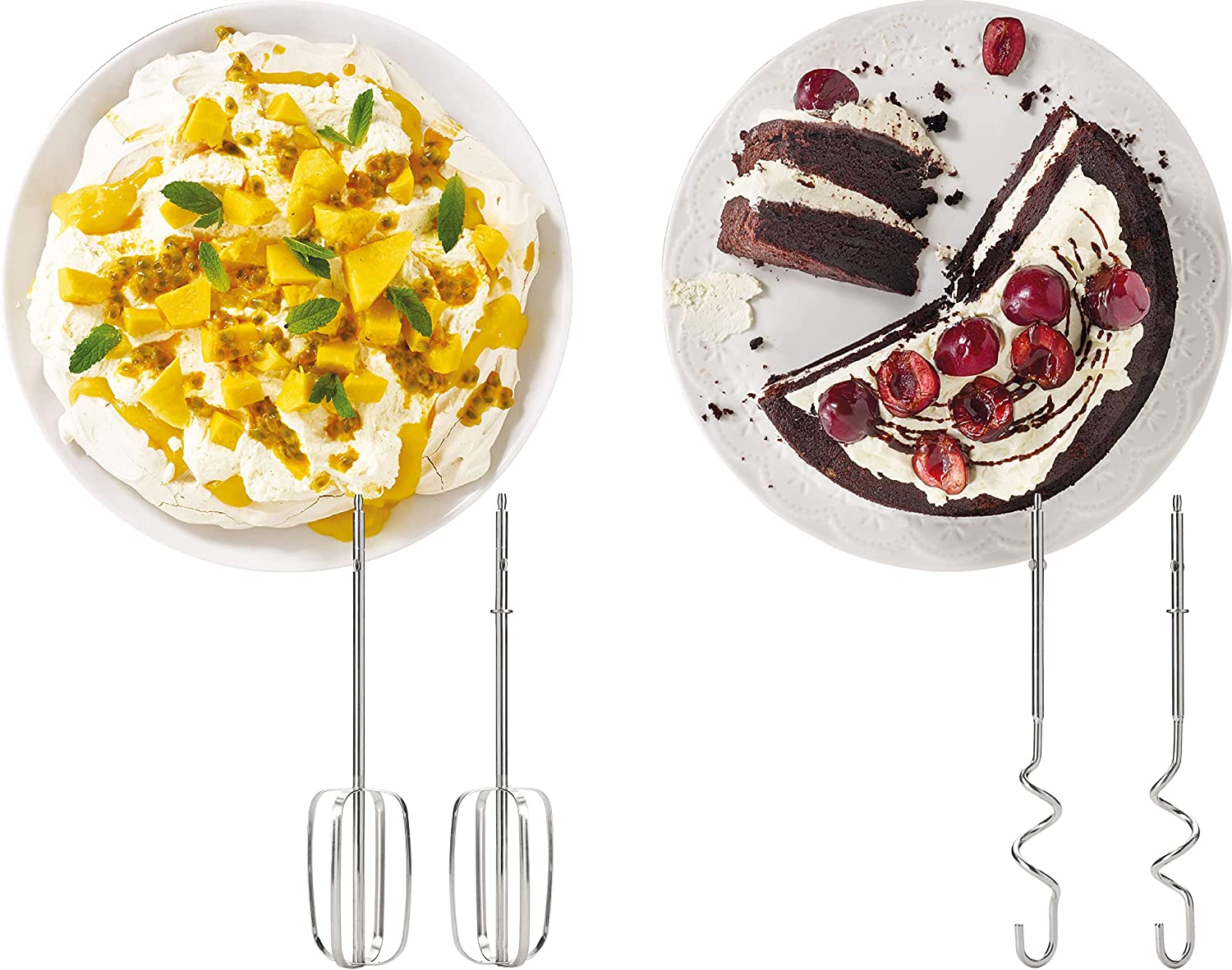 Kenwood Quickmix+ Hand Mixer HMP50.000BK, Includes Stainless Steel Beaters and Dough Hooks, Variable Speed and Pulse Function, 650W, Black