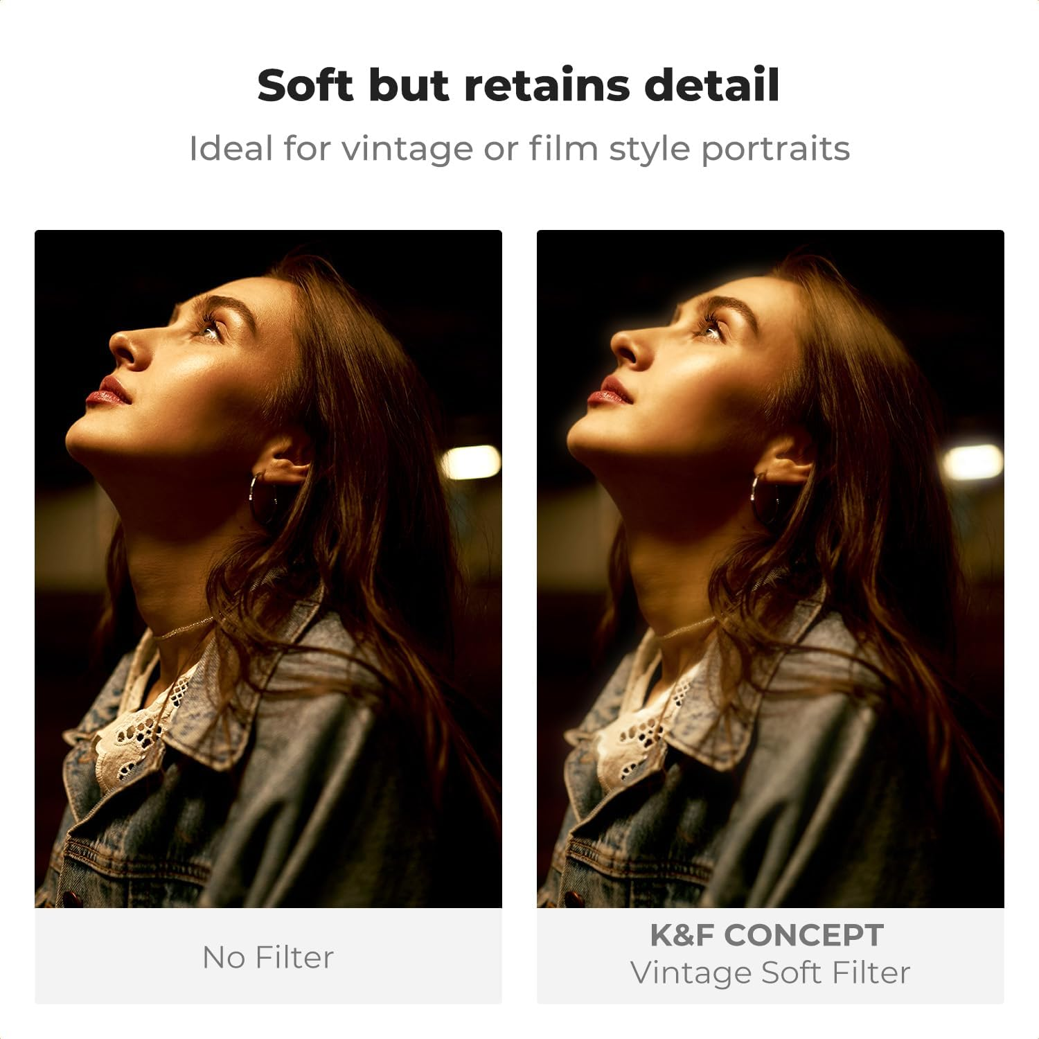 K&F CONCEPT 49Mm Vintage Soft 1/4 Filter 28 Multi-Coatings Cinematic Effect Camera Lens Filter for Portrait Photography/Video/Vlog Photography (Nano-X) image number 2