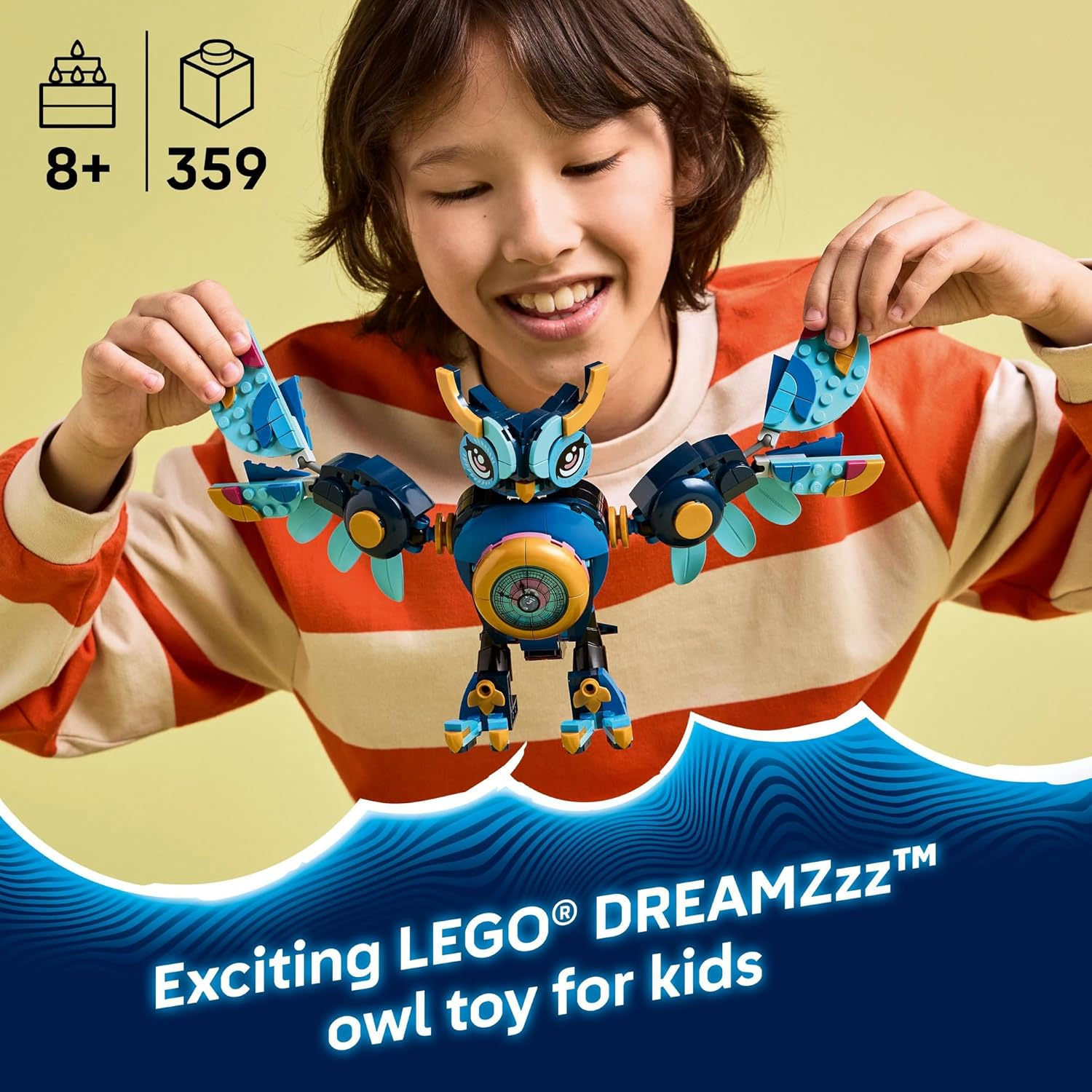 LEGO&reg; Dreamzzz&trade; Zoey&rsquo;S Time Owl 71494 Toy for Kids Aged 8 and Up, Imaginative Play Fantasy Playset with Bird and Cat Figures and Hero Minifigure, Animal Birthday Toy for Girls and Boys image number 1