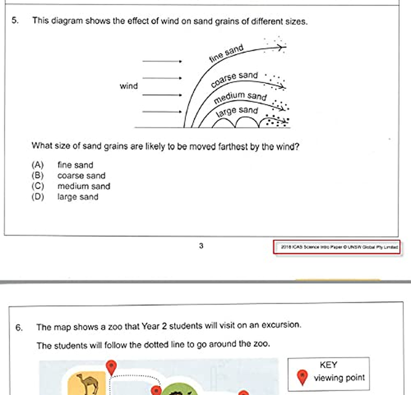 ICAS past Papers with Answers - Grade / Year 2 (Introductory Paper) Full Set image number 3