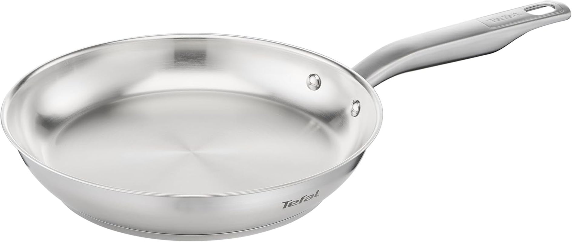 Tefal E4920425 Virtuoso Stainless Steel Induction Uncoated Frying Pan, 24 Cm Diameter image number 2