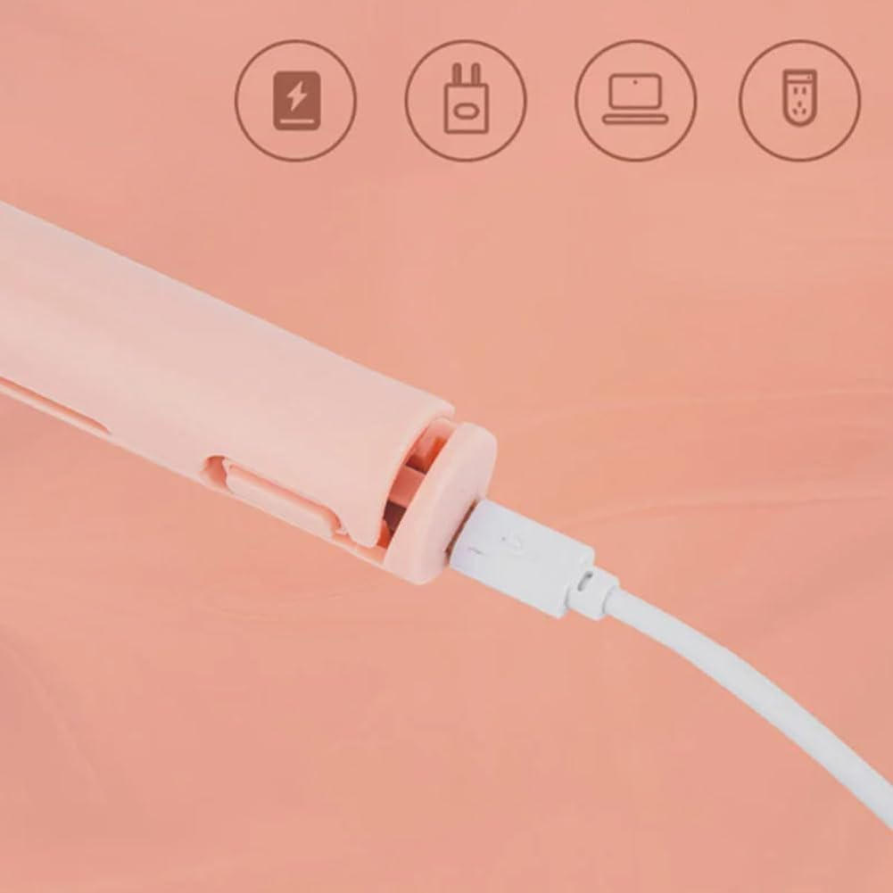 Mini Dual-Purpose Curling Iron, Ceramic Mini Hair Curler, 2-In-1 USB Hair Straightener Curling Iron, Cordless Portable Travel Curling Wand for Women Short Hair (Purple) image number 3