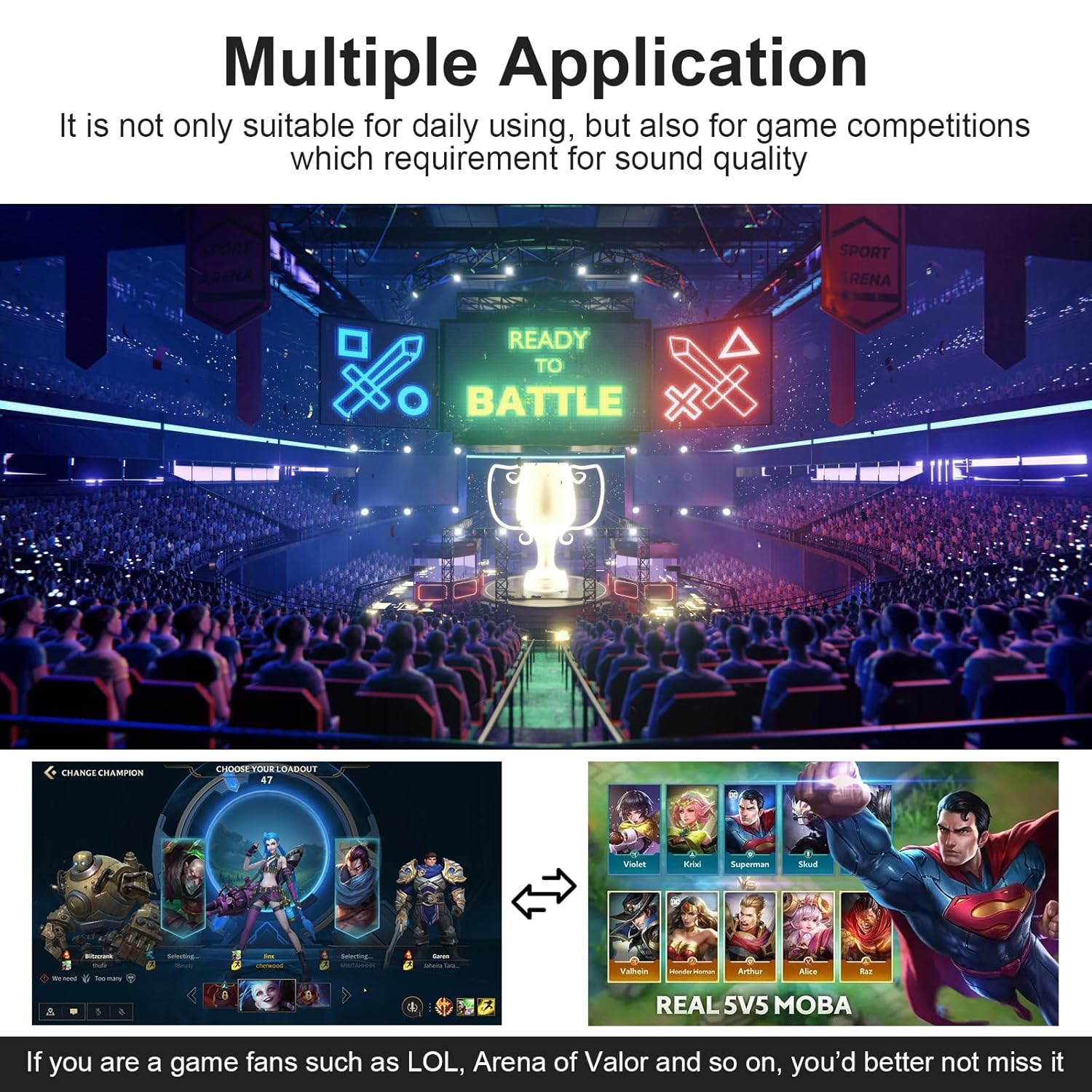 Replacement for QC35II Detachable Boom Microphone Cable with Mute Switch Compatible with Bose Quietcomfort 35 & Quietcomfort 35 II Headphones for PS4 PS5 Xbox One Controller image number 1