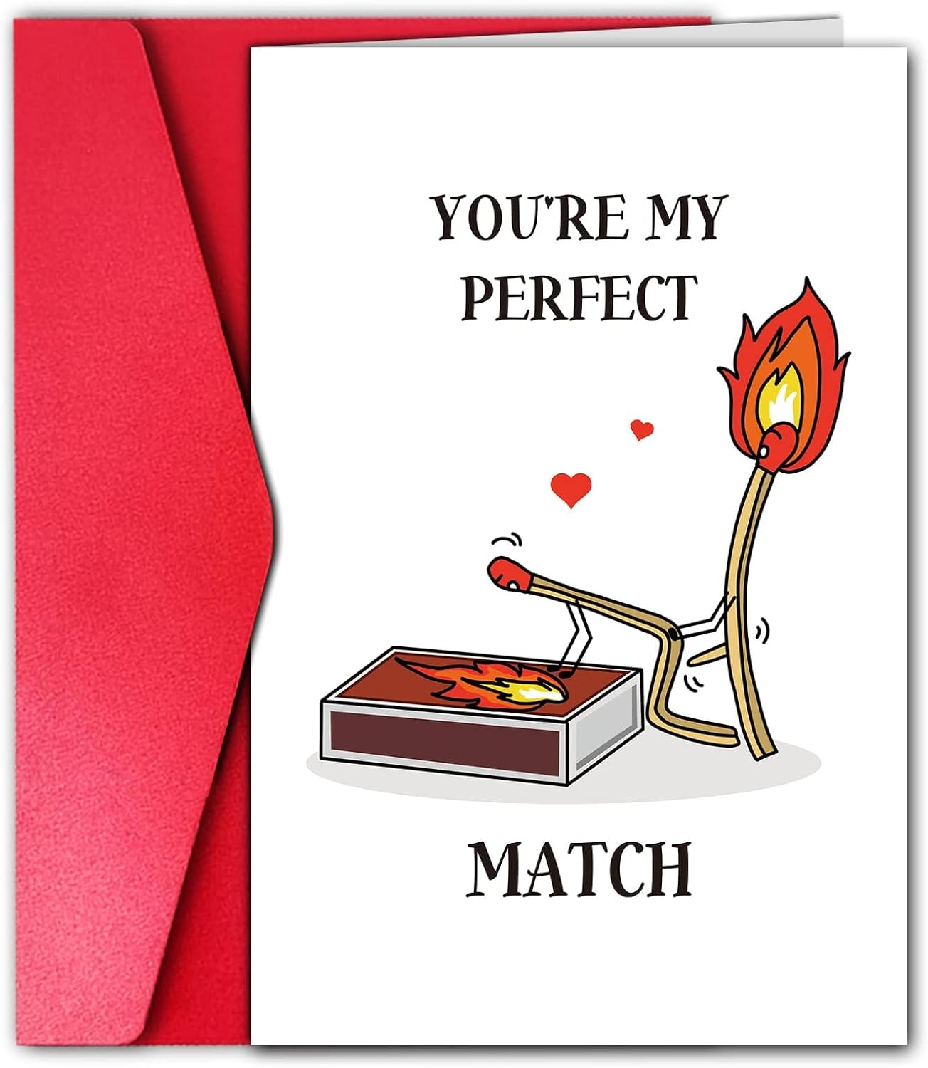 Funny Birthday Card for Girlfriend Wife, Internet Love Valentine&rsquo;S Day Card, Valentines Day Her Women, You Are My Perfect Match, for Husband Wife Boyfriend Girlfriend Mum & Best Friends image number 4