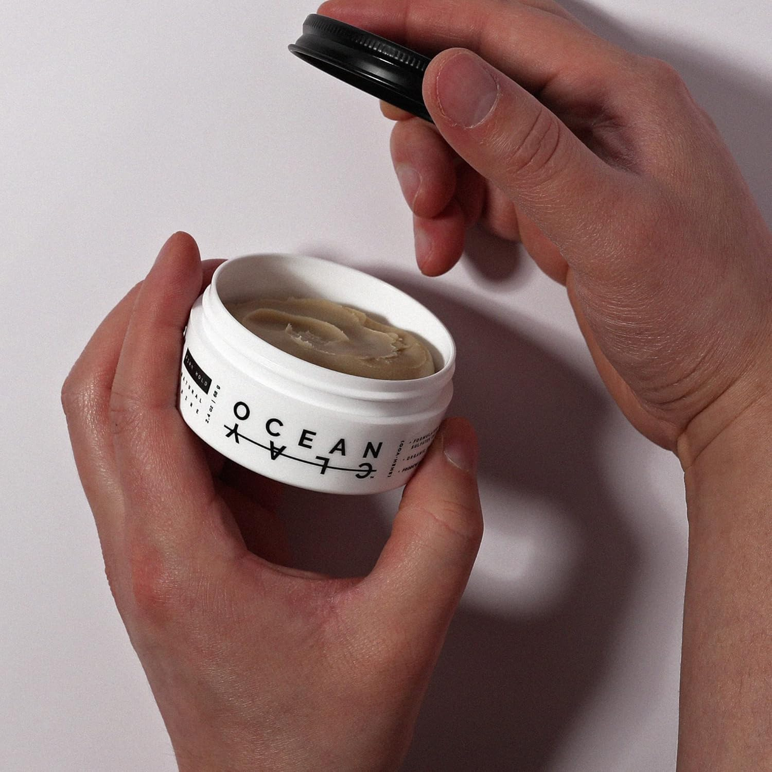 (SHEH&bull;VOO) Ocean Clay - Premium Men&rsquo;S Hair Styling Clay - Firm Hold + Natural Shine - Sulfate & Paraben Free (2.4 Oz) image number 1