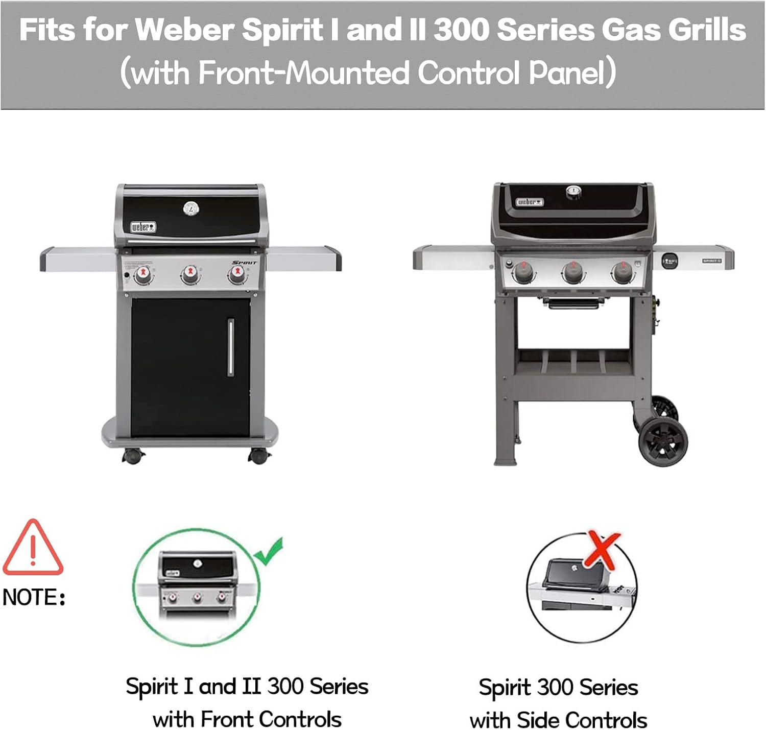 7636 Flavorizer Bars for Weber Spirit 2 Grill Parts, Replacement Parts for Weber Spirit II & I E310 E320 S310 S320 Grills, Flame Guard for Weber GS4 Spirit II 67046 69797 68843, Porcelain-Enameled - For Weber Spirit 2 300 Series image number 1