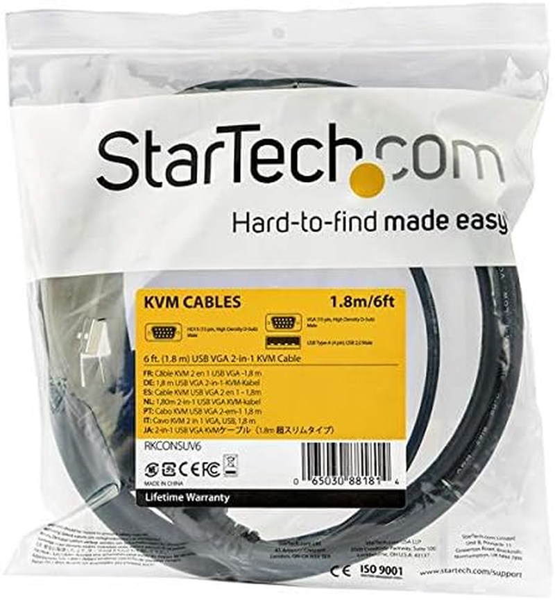 Startech.Com RKCONSUV15 USB KVM Cable, 4.6 Meter image number 6