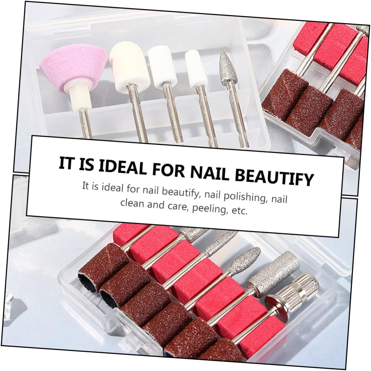 Baluue 11Pcs Professional Nail Sanding Heads Nail Polishing Grinding for Manicure image number 3