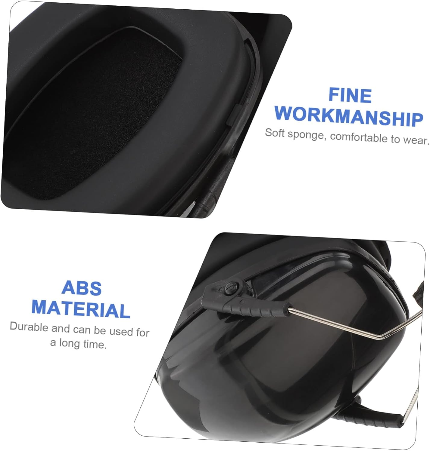 OSALADI Noise Canceling Headphones Headphones Noise Cancelling Vibes Soundproof Snug Hat Protection Quiet Ear Proof Headphones Headphones Babies Black Abs - Pink image number 4