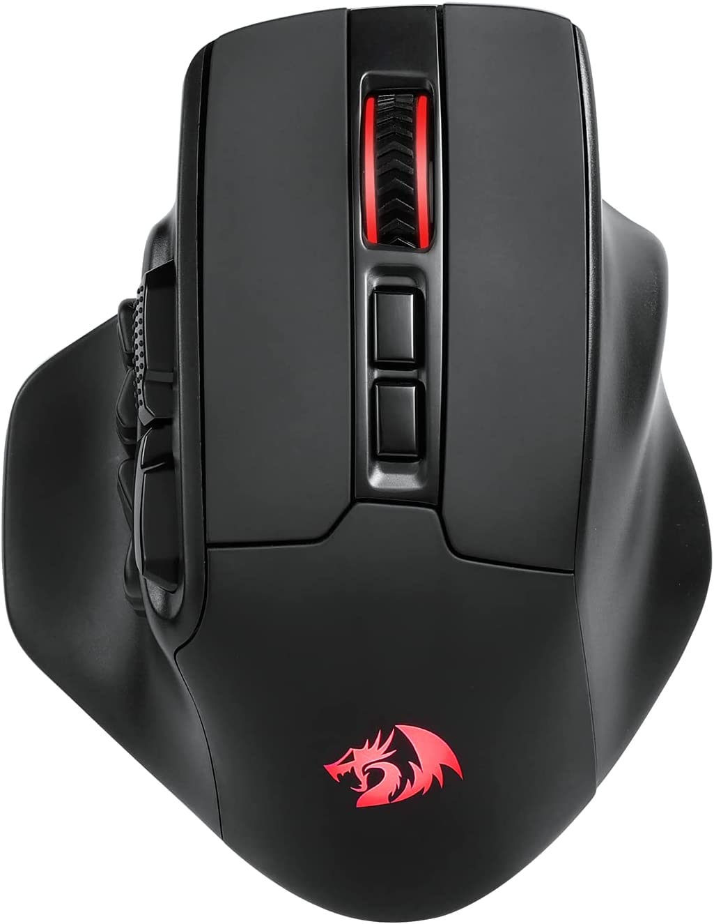 Redragon M811 PRO Wireless MMO Gaming Mouse, 15 Programmable Buttons RGB Gamer Mouse W/Ergonomic Natural Grip Build, 10 Side Macro Keys, Software Supports DIY Keybinds & Backlit image number 2