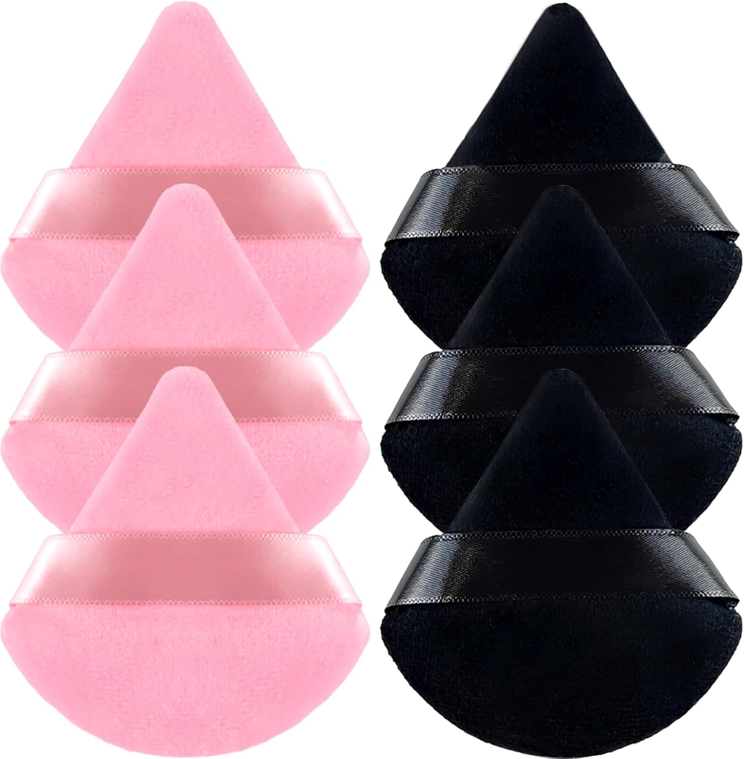 TKYZMS "6 Pieces Triangle Powder Sponges, Soft Face Powder Sponges, Makeup Sponges, Wet and Dry Setting Powder, Beauty Tool for Makeup, Be Uti image number 5