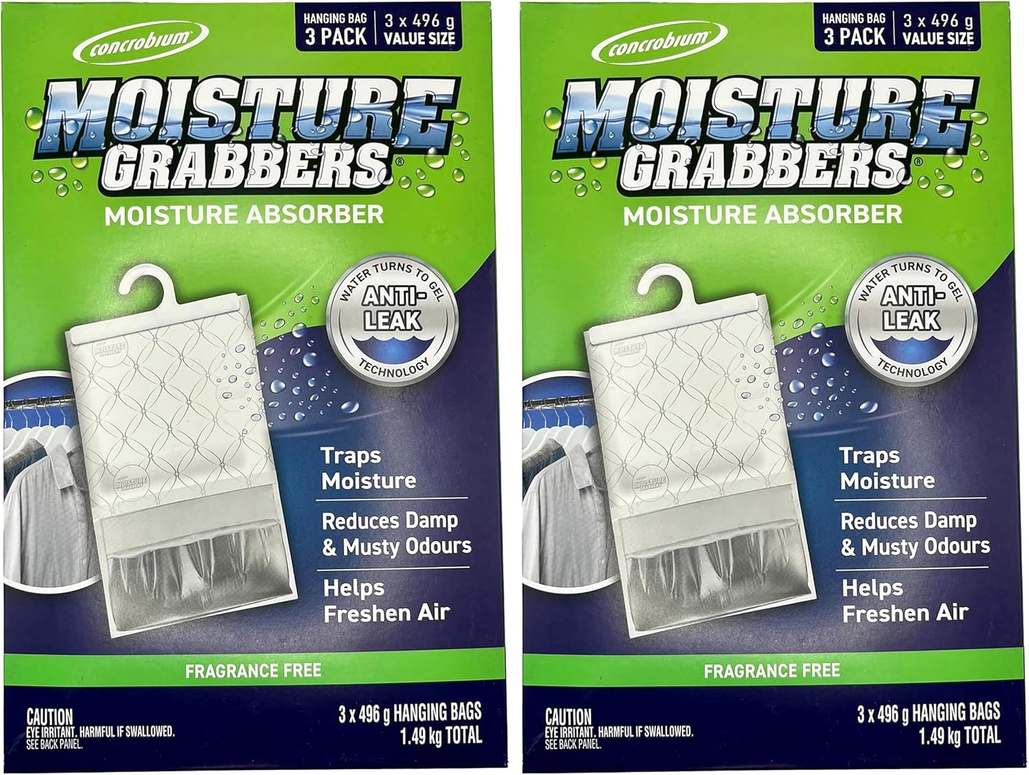 Concrobium 1Kg Moisture Grabbers XL Humidity Absorbing Pouch &ndash; Large Indoor Area Absorber & Trap, Ideal for Basements, Attics, Garages, Boats & Rvs, Effective Flood Damage Management image number 4