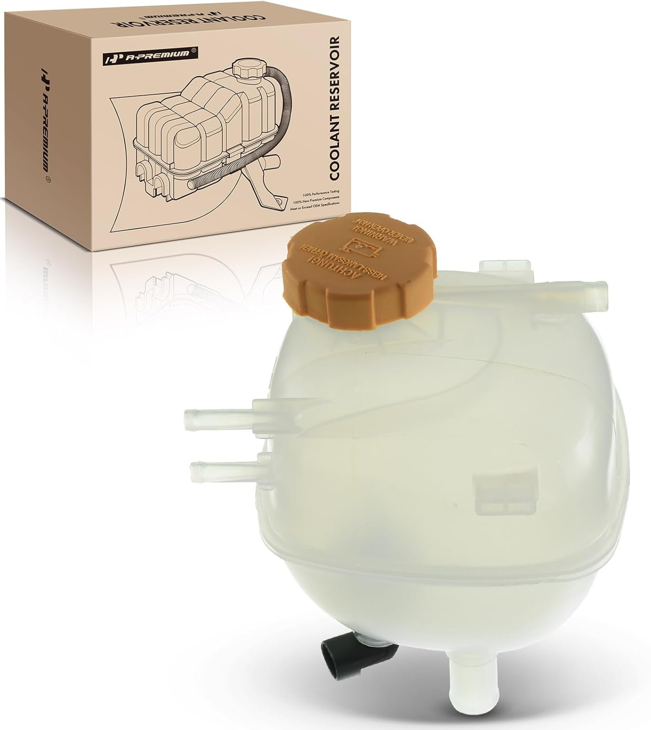 A-Premium Engine Coolant Overflow Recovery Reservoir Tank [With Cap & Sensor] Compatible with Saab 9-3 2003-2011, 9-3X 2010 2011, 2.0L image number 3