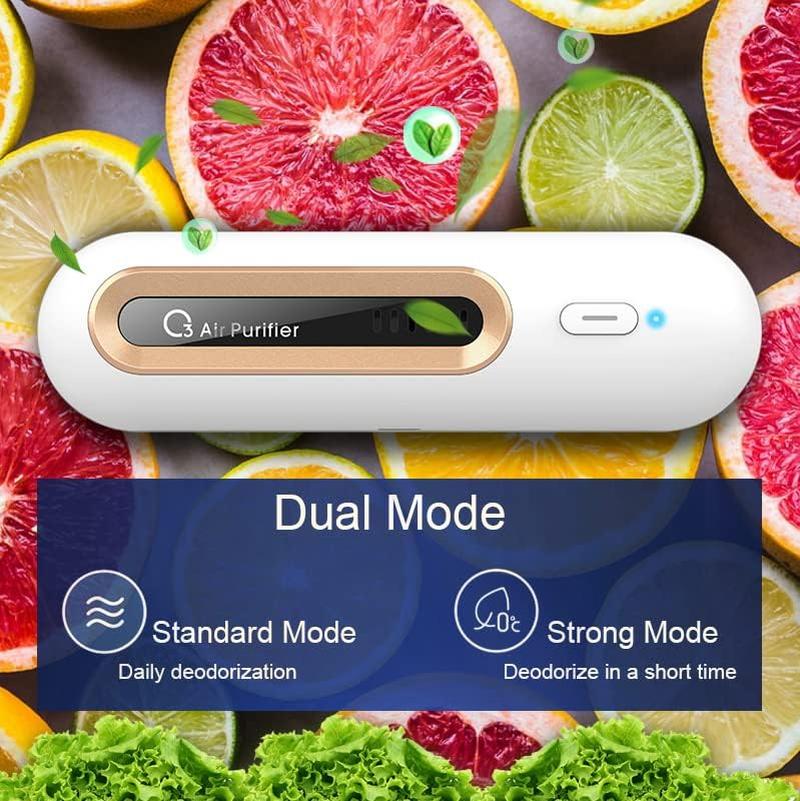 Mini USB Fridge Deodorizer - Portable Rechargeable Refrigerator Deodorizer Reusable - Refrigerator Odor Eliminator for Fridge, Car, Closet, Wardrobe, More Effective than Baking Soda and Charcoal Bags - Standard image number 3