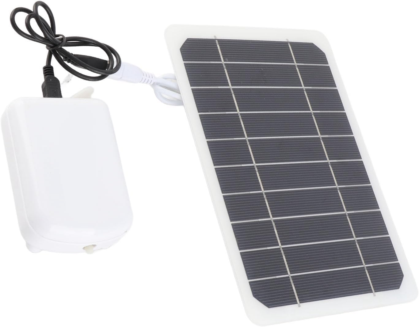 CHICIRIS Solar Pond Oxygenator Solar Aerator Ponds Aquarium Hydroponics with 2000Mah Battery for Garden Fish Tank Outdoor Pool Steady Oxygen Supply Powered Ultra