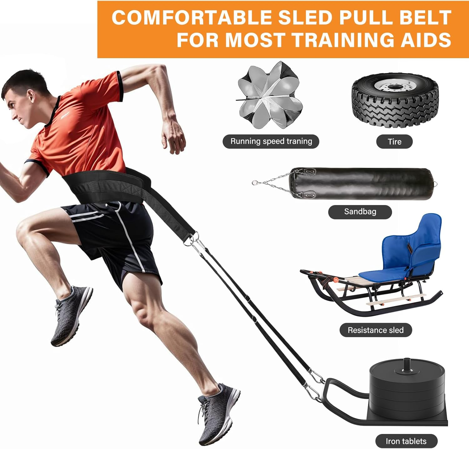 Bilbear Dip Belt for Weightlifting,Weight Lifting Belt with 39 Inch Strap for Pulls Up, Adjustable 43 Inch Fitness Weight Lifting Strap,With 45-Angle Rings&2 Snap Hooks, for Gym - Black image number 3