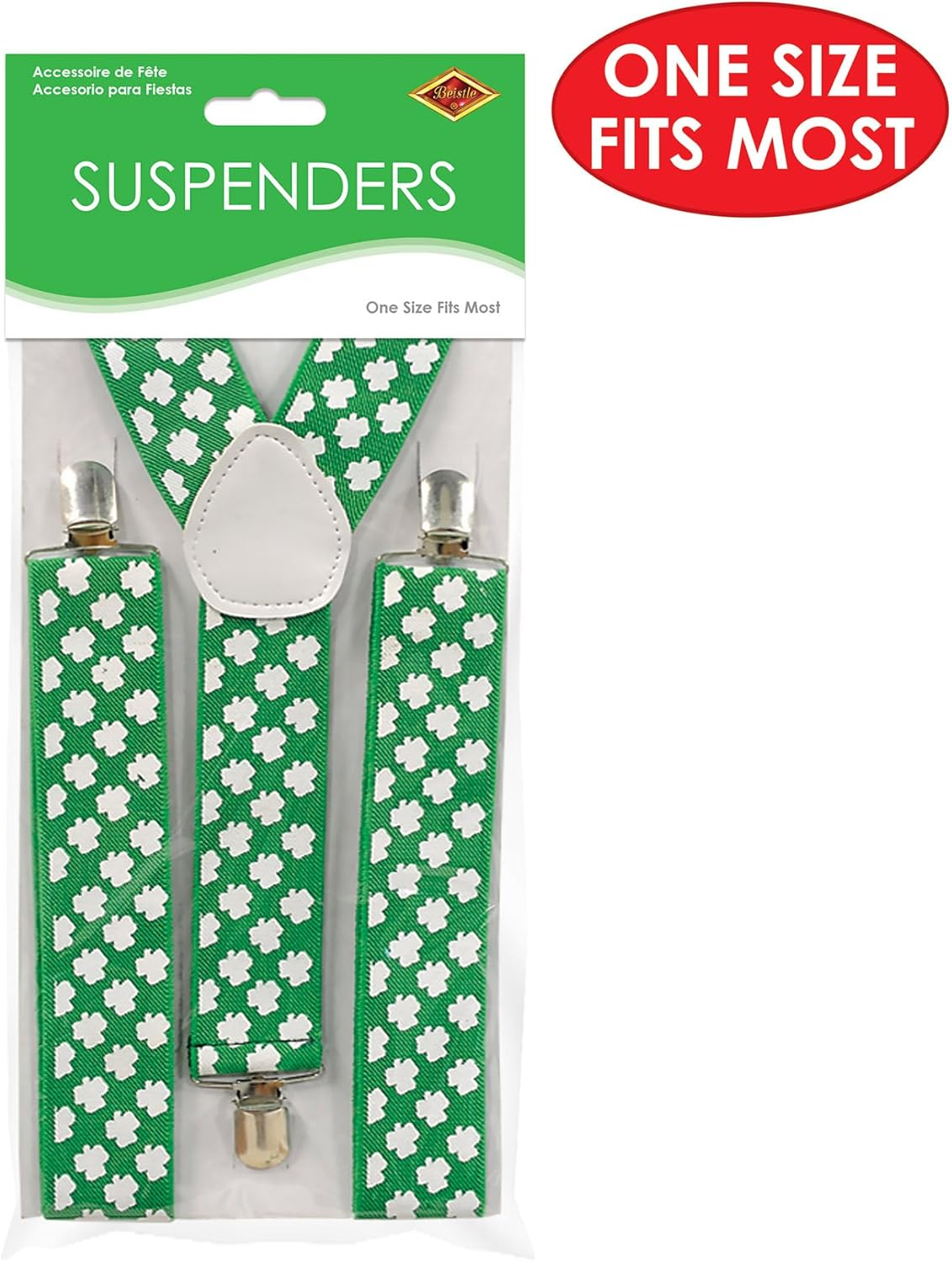 Beistle 30804 Shamrock Suspenders image number 2