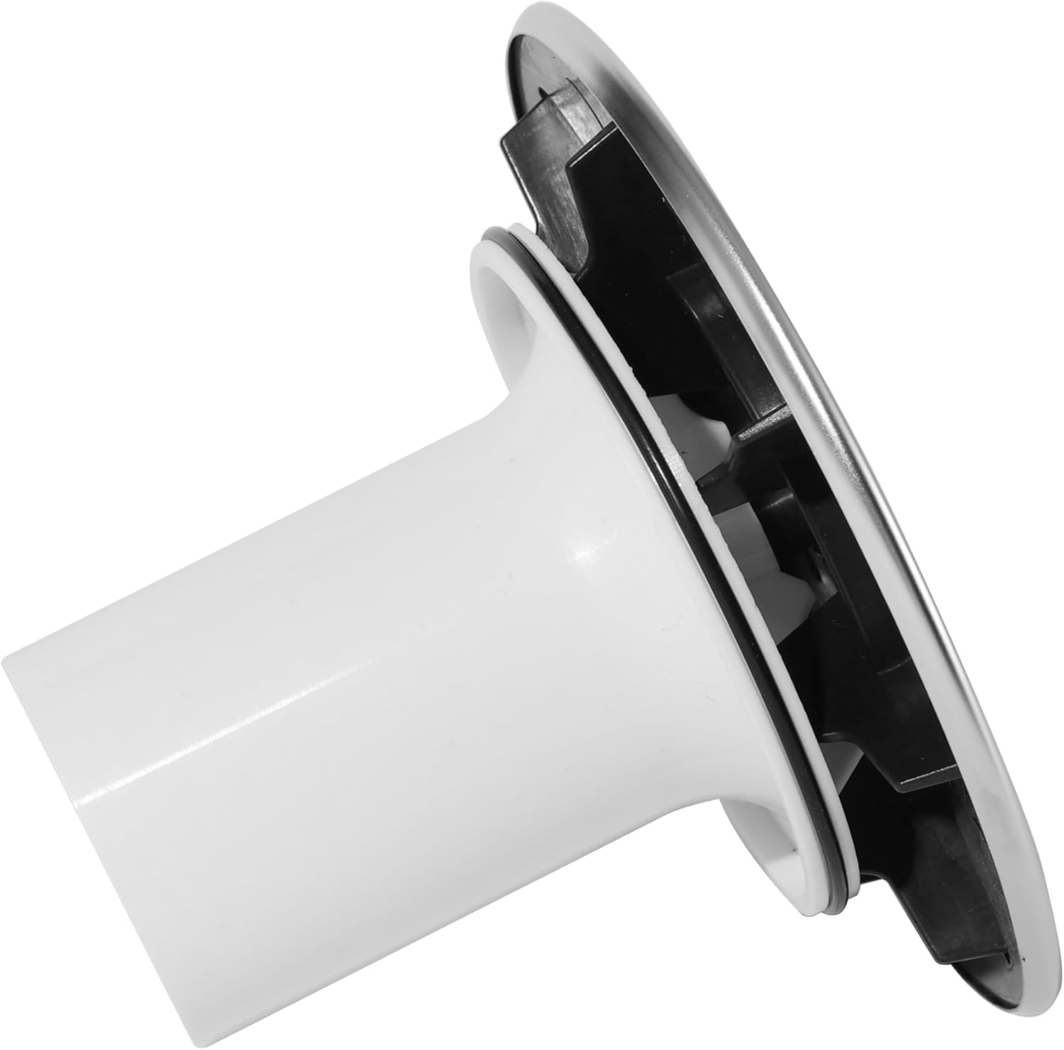 Shower Drain Cover 90Mm/115Mm Drain Cover Shower for Viega Tempople Waste Chrome Finish Shower Drain Lid with Odor Stop Bucket, with Hair Catcher for Shower Drain image number 1