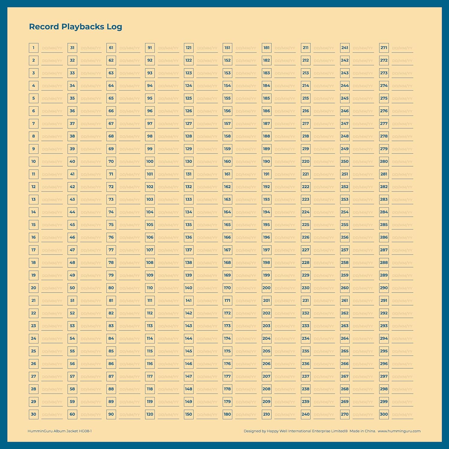 Humminguru 12 Inch Album Jackets, 400GSM Cardboard Vinyl Record Jackets, Blank Cardboard Jackets for Replacing Album Covers and Record Covers, Heavy LP Vinyl Covers, 5Lbs,25Pack (12" Album Jackets) image number 1