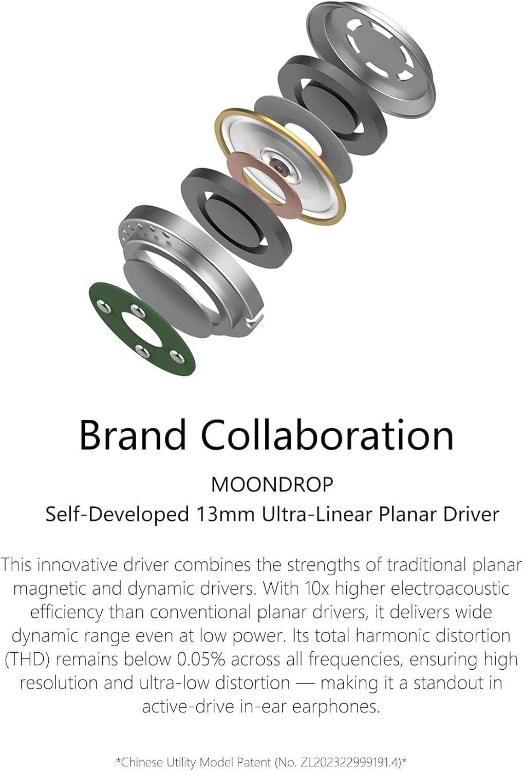 DD Ddhifi E13P (Memory) 13Mm Super Linear Planar Driver Hifi In-Ear Earphones Suitable for USB-C Mobile Phones and Other Devices, Supports Microphone Calls / Music Wire Control image number 1