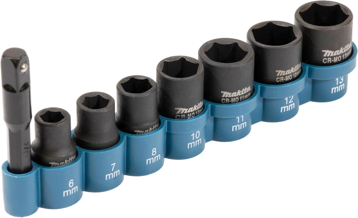 Makita E-12289 8 Piece Impact Socket Set &frac14;&rdquo; Sq image number 3