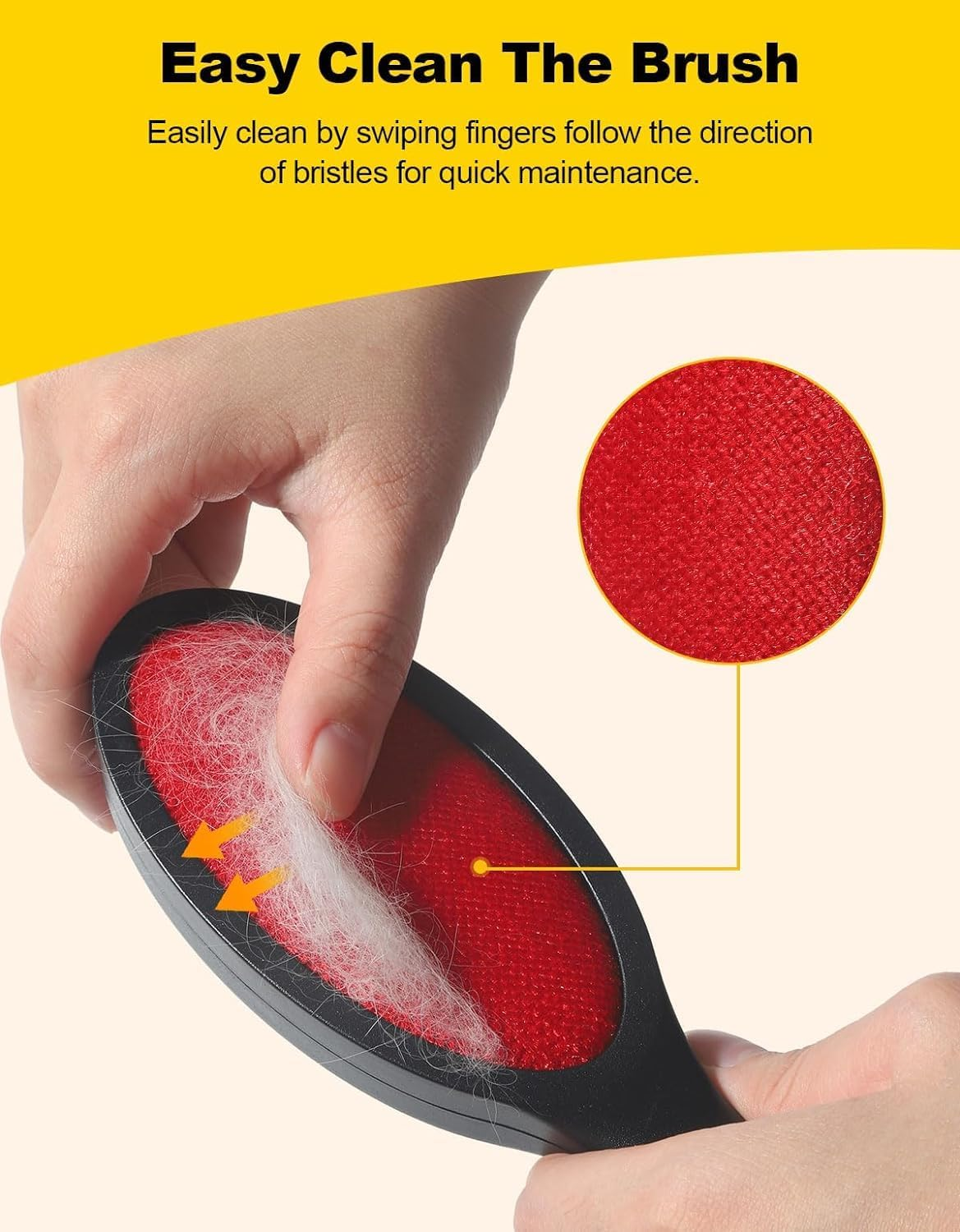 Acemedia Lint Brush Lint Remover Lint Brushes for Clothes - Dual Sided Reusable Pet Hair Remover for Clothes Sheet Carpet Furniture Fabric - Set of 2 image number 5