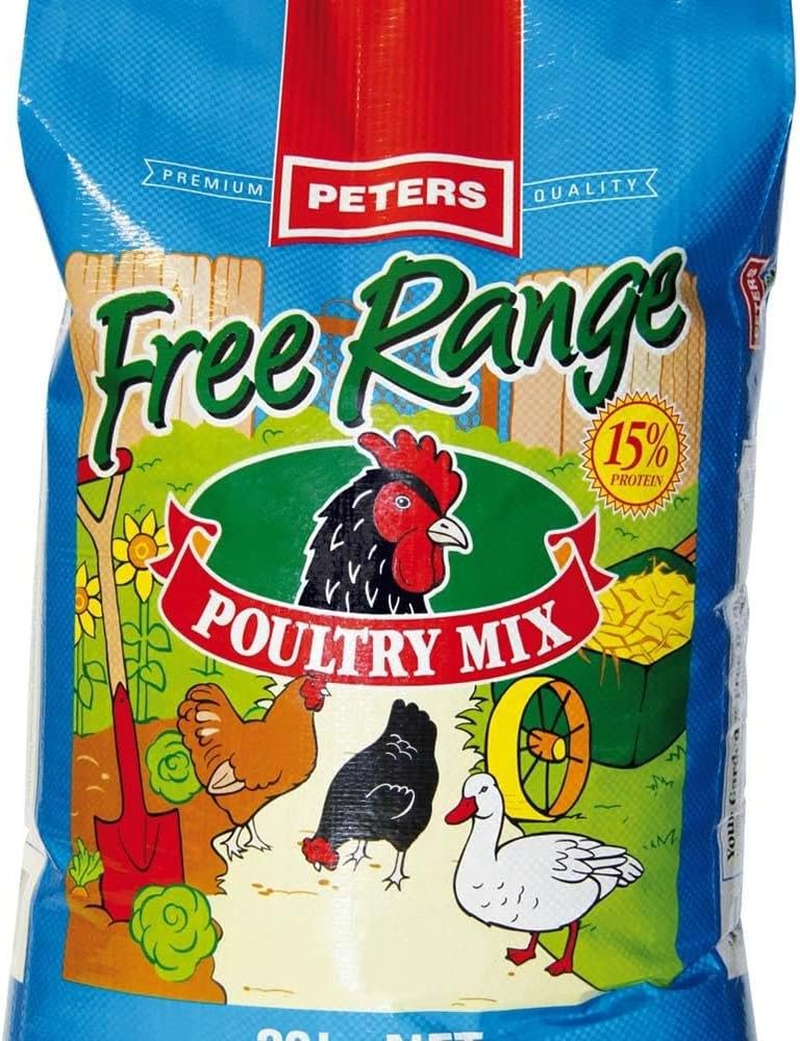 Peters Poultry Grains 20Kg Free Range Formula Chicken Chook Food Feed Animal