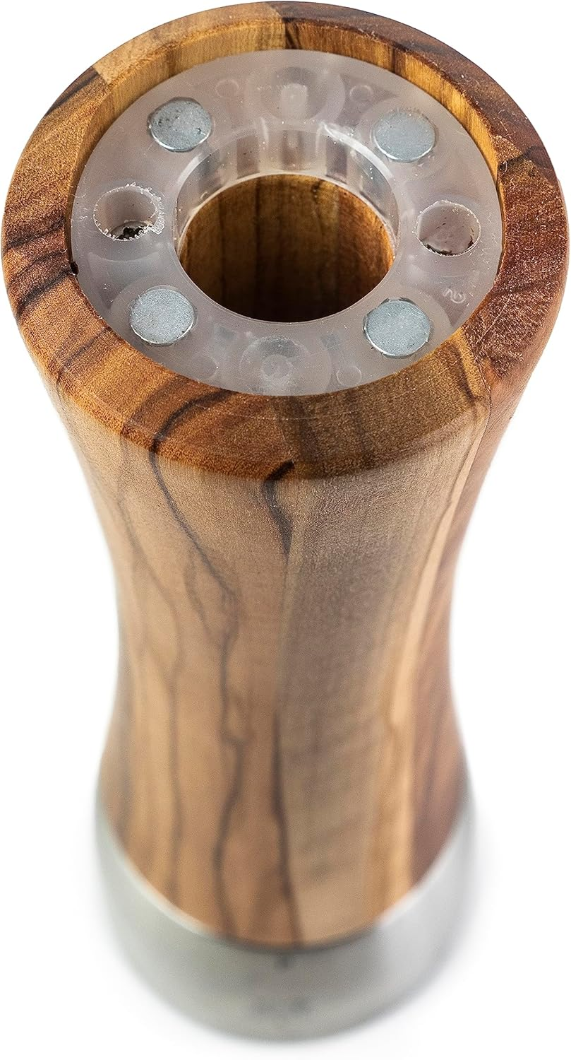 Peugeot - Madras U'Select Manual Salt Mill - Adjustable Grinder - Stainless Steel & Olive Wood, Natural - 21 Cm - Nature image number 5